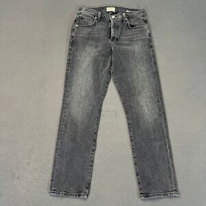 Citizens of Humanity Emerson Slim Boyfriend Jeans Womens 23 Faded Grey Black USA